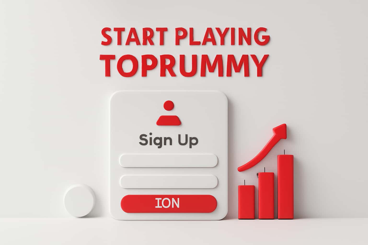 Start Playing TopRummy - Sign Up Interface