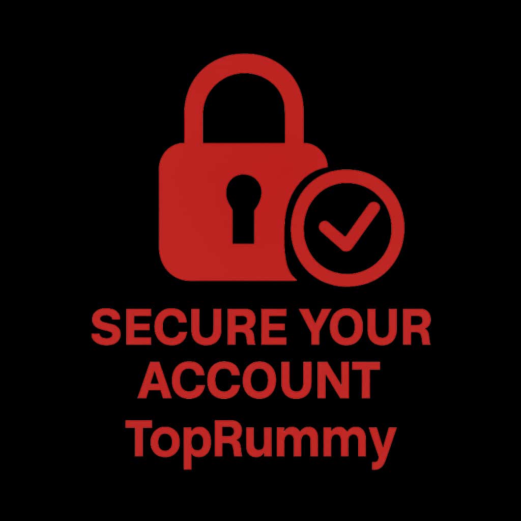 An icon representing the security features of a TopRummy account.