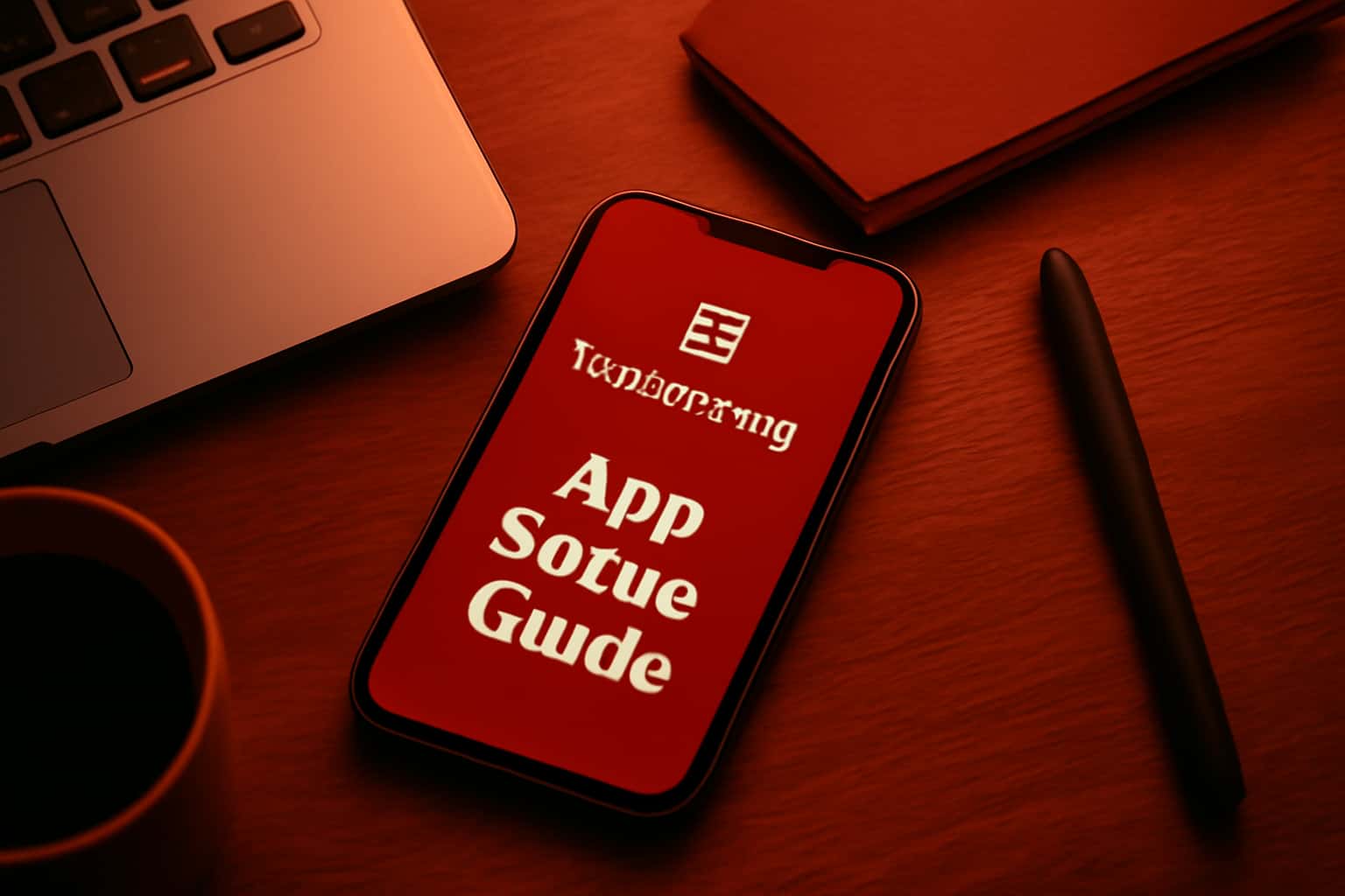 Informational scene illustrating the TopRummy App Setup Guide with a focus on installation.