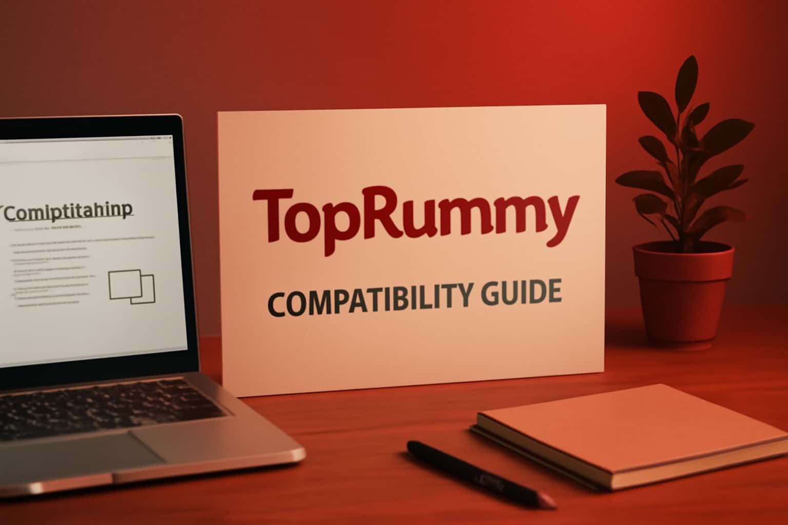 An informative visual representation of the TopRummy Compatibility Guide showcasing device compatibility.