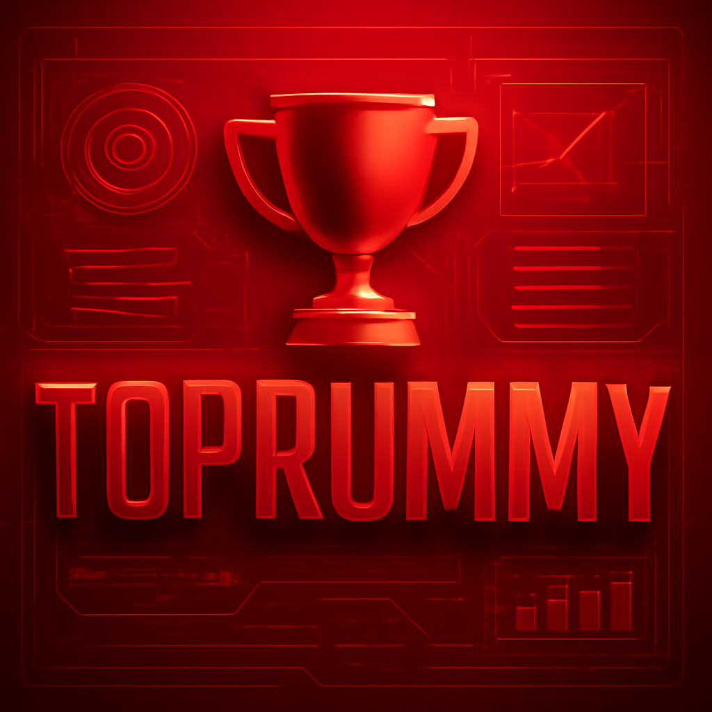 Diagram explaining TopRummy Features Overview.