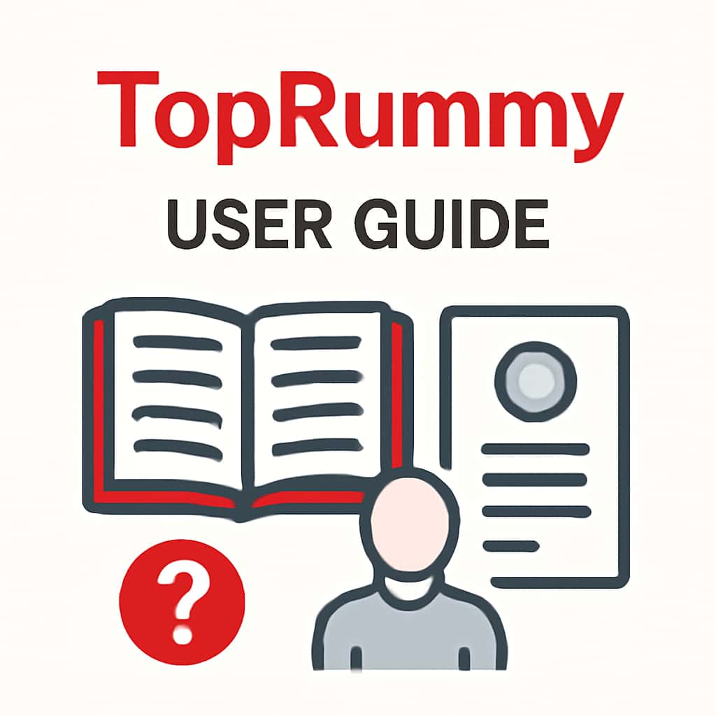 Diagram explaining features of the TopRummy User Guide.