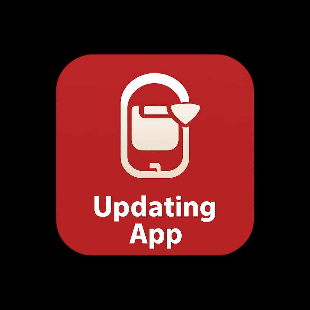 Icon representing the TopRummy app update guide.